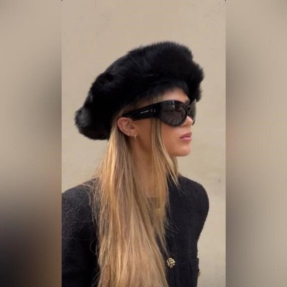 💯 - New Authentic SAINT LAURENT SL73 OVERSIZED BLACK SUNGLASSES - Picture 10 of 14